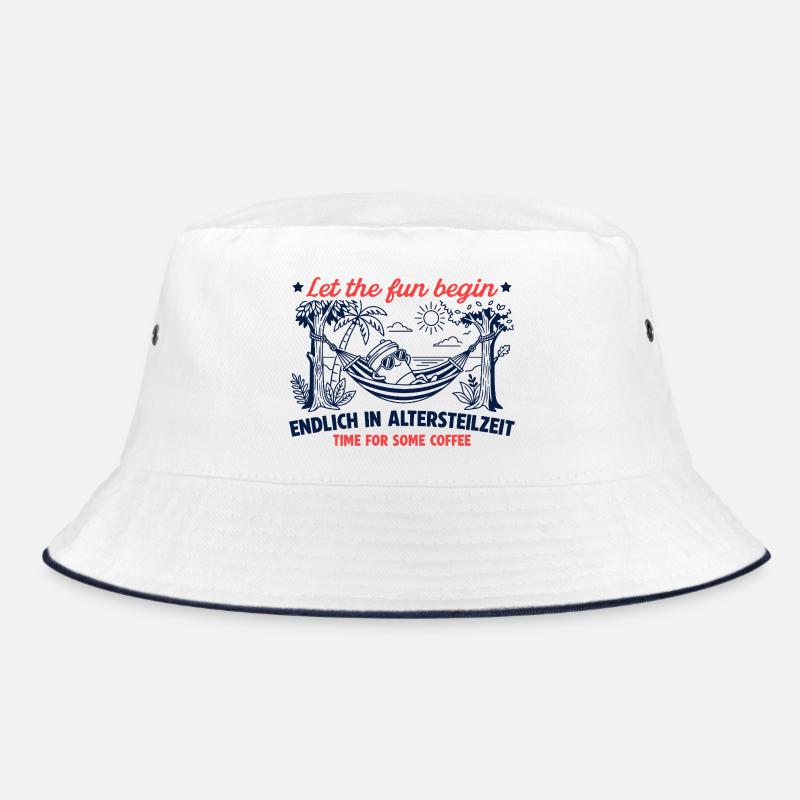 Endlich in Altersteilzeit - Retro Kaffee Bucket Hat