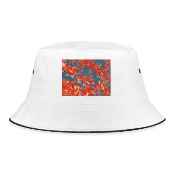 Crimson Canopy Mosaic - Bucket Hat - white/navy - Front