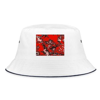 Roter Floralakzent - Bob - blanc/marine - Devant