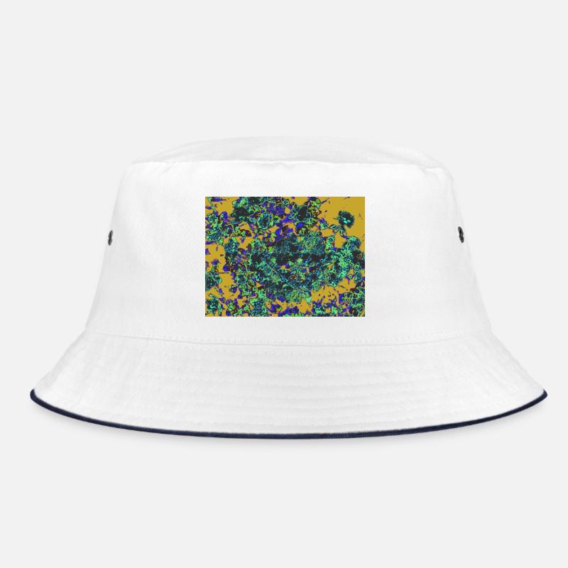 Neonblüten Psychedelisches Floraldesign Bucket Hat