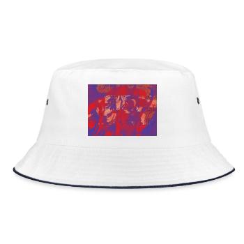 Colour Swirl Fire Flow - Bucket Hat - white/navy - Front