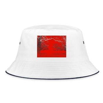 Contraste des bords de la forêt rouge - Bob - blanc/marine - Devant