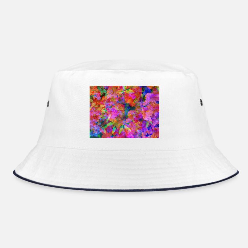 Farbexplosion Blüten-Collage Bucket Hat