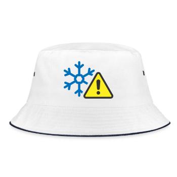 Avertissement de froid Icône solide Symbole de givre - Bob - blanc/marine - Devant