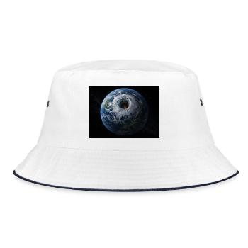 Earth Vortex Portal - Bucket Hat - white/navy - Front