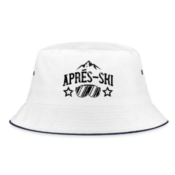 Apres Ski - Bucket Hat - Weiß/Navy - Vorne