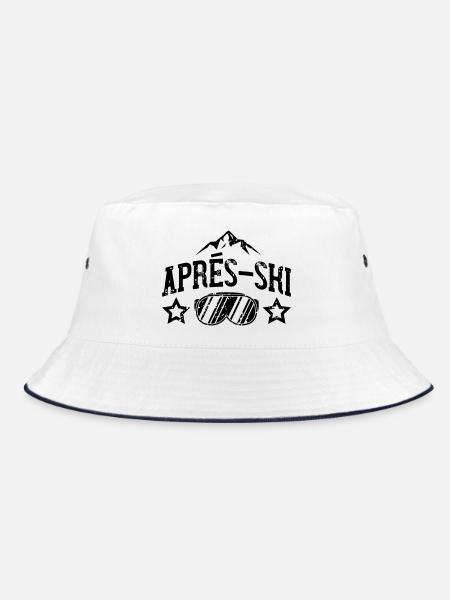 Apres Ski - Bucket Hat - Weiß/Navy - Vorne