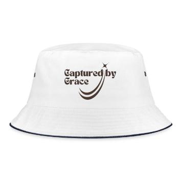 Captured By Grace Shooting Star - Bucket Hat - white/navy - Front