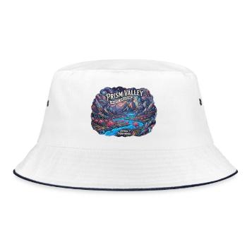 Crystal Valley and Space Flamingos - Bucket Hat - white/navy - Front