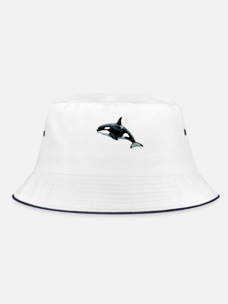 Pflügen - Bucket Hat - Weiß/Navy