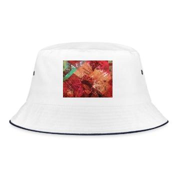 Safe Crash - Bucket Hat - Weiß/Navy - Vorne