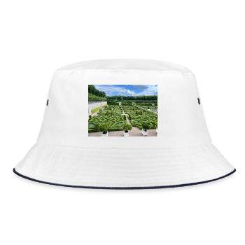 Der Ziergarten - Bucket Hat - Weiß/Navy - Vorne