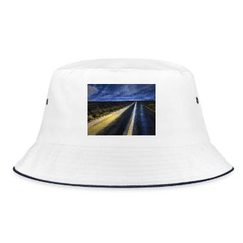 Endloser Weg - Bucket Hat - Weiß/Navy - Vorne
