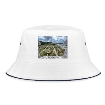 Der Ziergemüsegarten - Bucket Hat - Weiß/Navy - Vorne