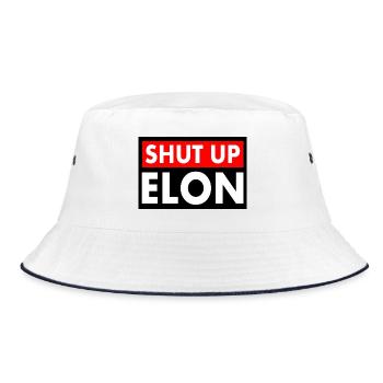 shut up elon - Bob - blanc/marine - Devant