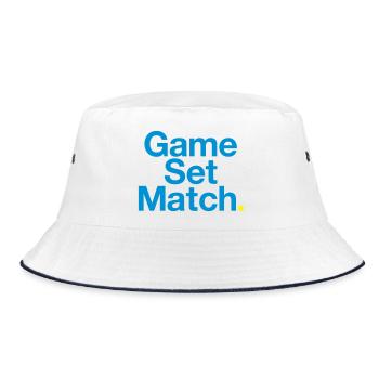 TENNIS Tennis game - Bucket Hat - white/navy - Front