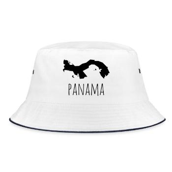 panama - Bucket Hat - Weiß/Navy - Vorne