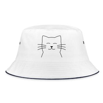 Chat chat chat de chat cadeau pour les amis des chats - Bob - blanc/marine - Devant