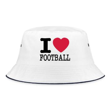 J’adore le football - Bob - blanc/marine - Devant