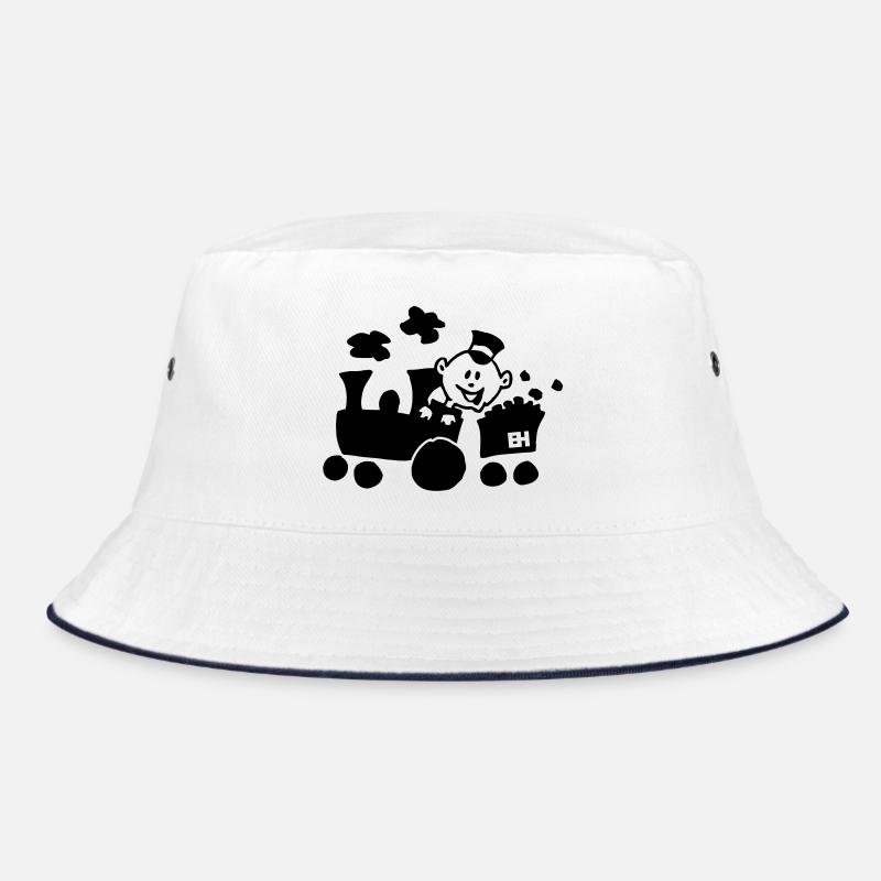 All Aboard for Laughs! Train design Bucket Hat