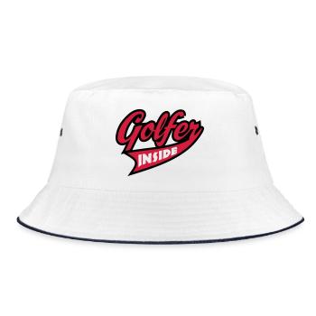 golf - Bucket Hat - white/navy - Front