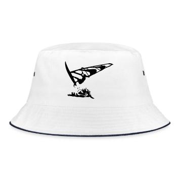 Windsurfing - Bucket Hat - Weiß/Navy - Vorne