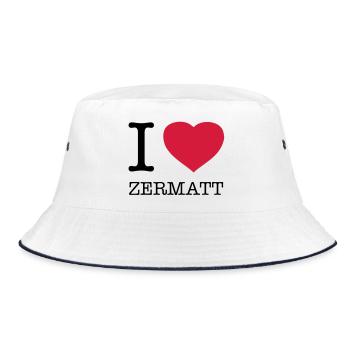 I LOVE ZERMATT - Bob - blanc/marine - Devant
