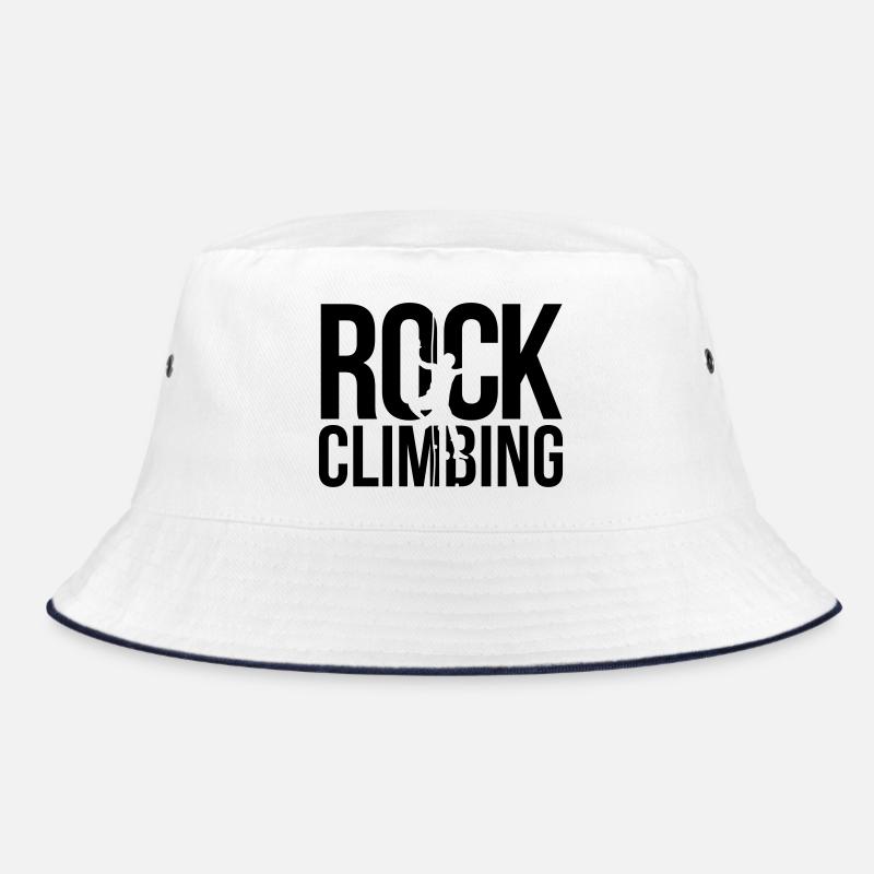rock climbing - Bucket Hat - white/navy