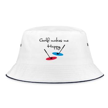 golf - Bucket Hat - white/navy - Front
