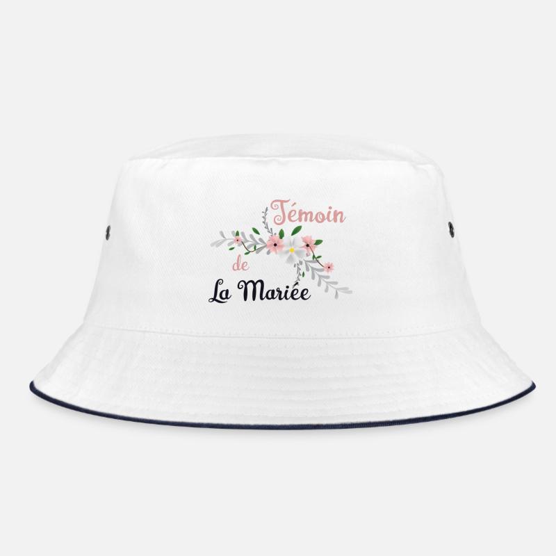 Témoin de La Mariée Floral - Bob - blanc/marine