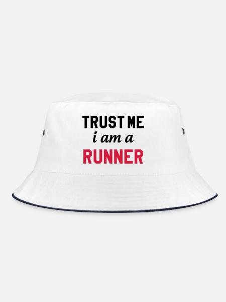 Course à Pied / Running / Jogging / Coureur - Bob - blanc/marine - Devant
