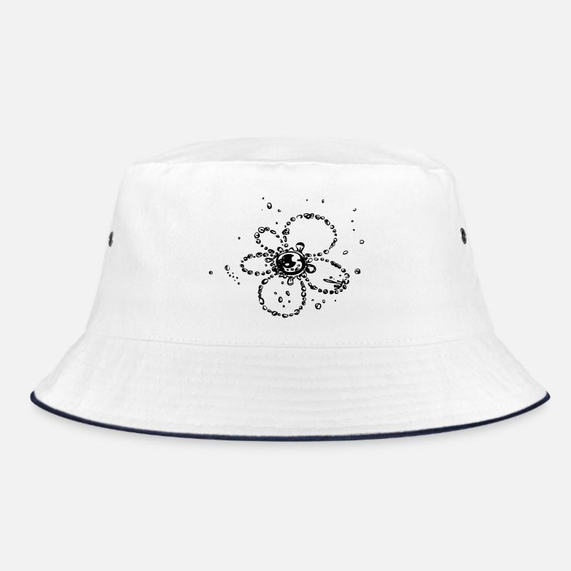 Water splash, Blume aus Wassertropfen Bucket Hat