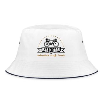 Vatertag Herrentag Himmelfahrt Tour - Bucket Hat - Weiß/Navy - Vorne