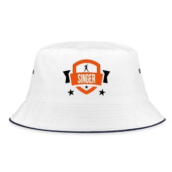 Singer - Sing 🎤 - Bucket Hat - white/navy - Front