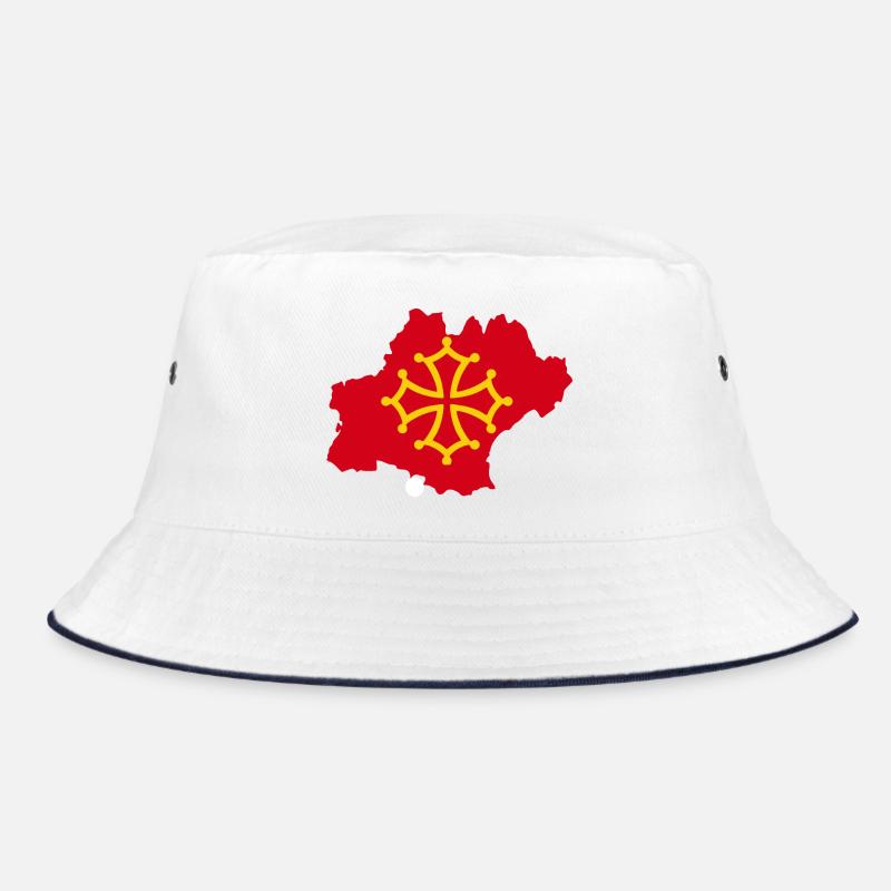 Occitanie - Bob - blanc/marine