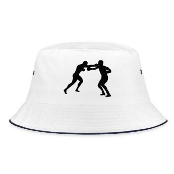 Combat de boxe - Bob - blanc/marine - Devant