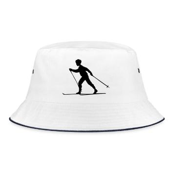 Ski de fond - Bob - blanc/marine - Devant