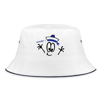 Sailor, ahoy, comic - Bucket Hat - white/navy - Front