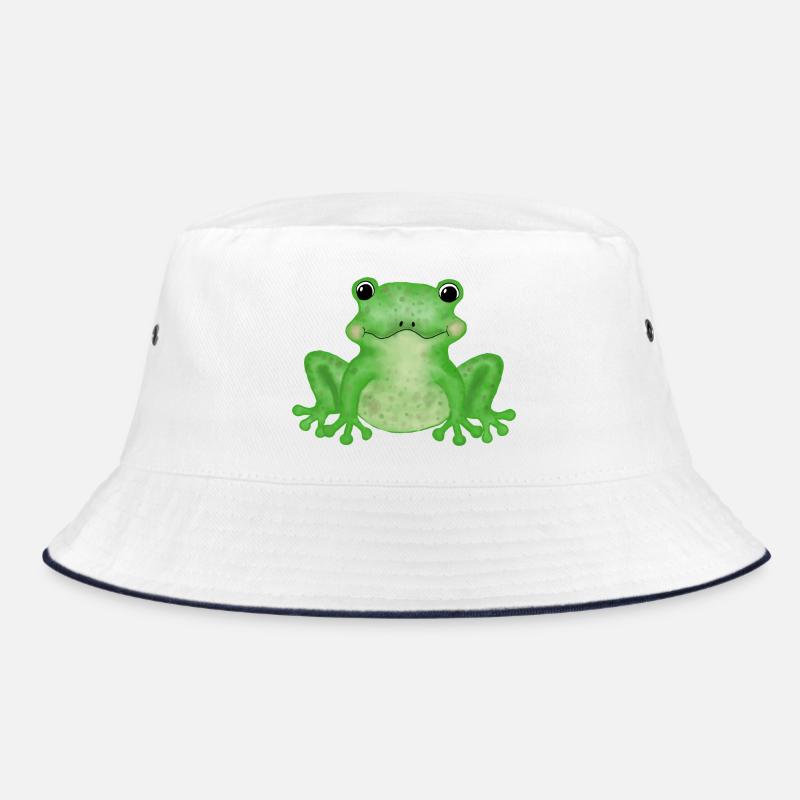 Frog - Bucket Hat - white/navy