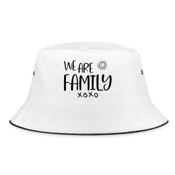 We are Family - Bucket Hat - white/navy - Front