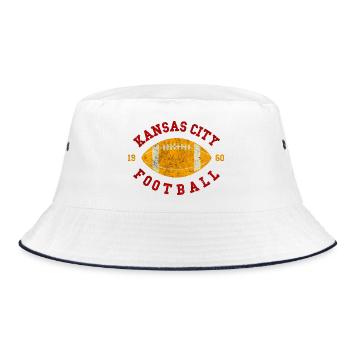 Kansas City Football Vintage - Bob - blanc/marine - Devant