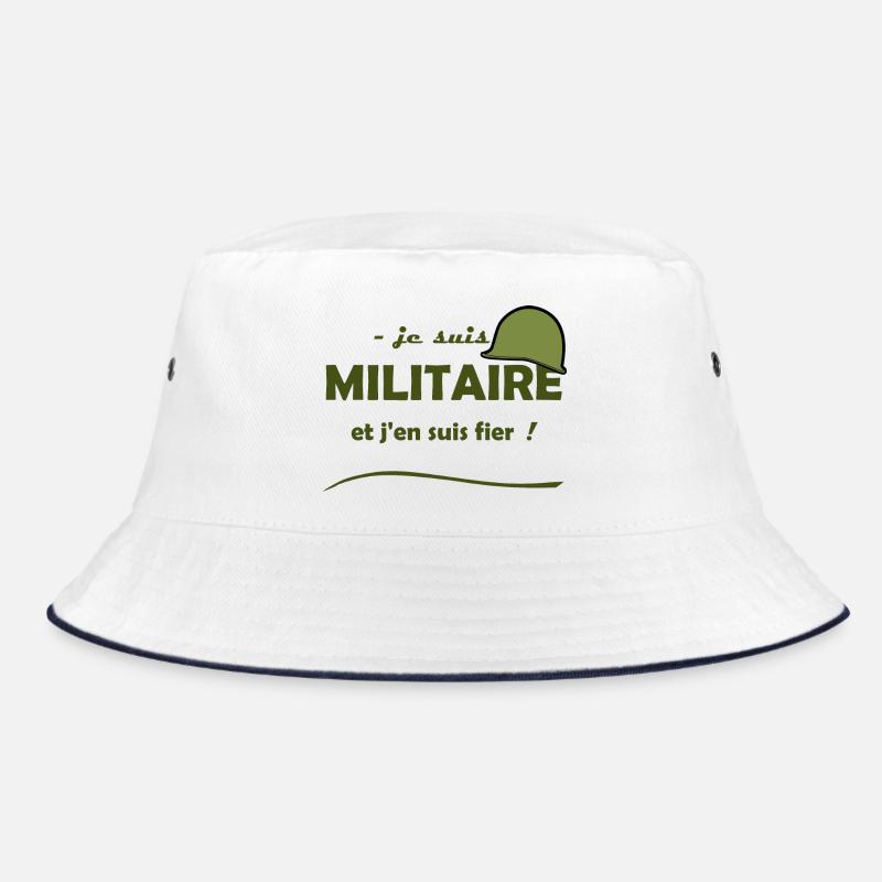 je suis militaire - Bob - blanc/marine