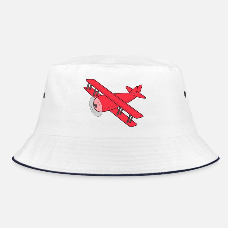 Flugzeug Doppeldecker Bucket Hat