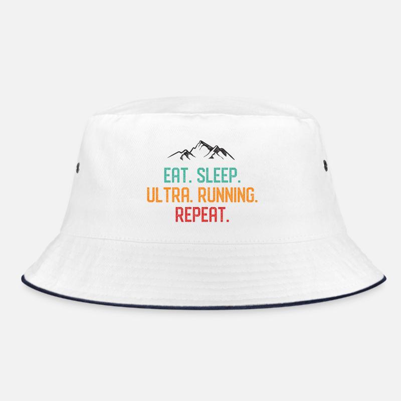 Eat. Sleep. Ultra Running. Repeat. Bucket Hat