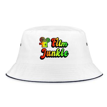 Film Junkie Rainbow Design - Bucket Hat - white/navy - Front