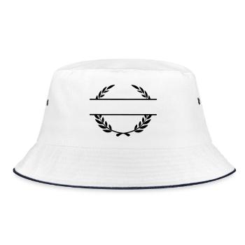 Lauwerkrans name banner - Bucket Hat - white/navy - Front