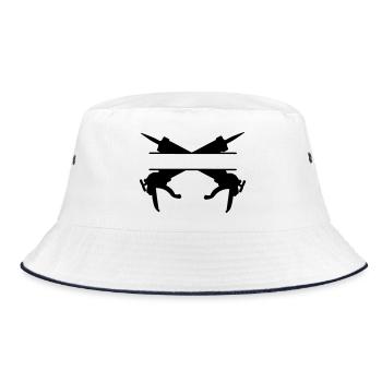 Caulking sprayer logo - Bucket Hat - white/navy - Front