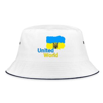 United World - Ukraine - Bucket Hat - white/navy - Front