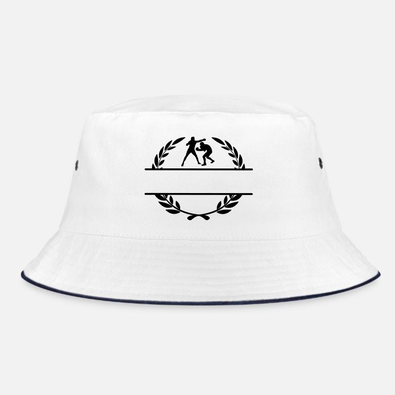 Boxeurs en match en couronne de laurier Bob