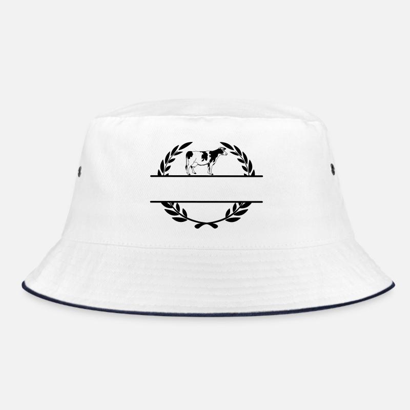 Monogramm der Milchkuh Bucket Hat